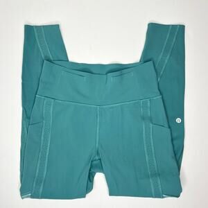 Lululemon Chase The Pace 7/8 Tight Turquoise